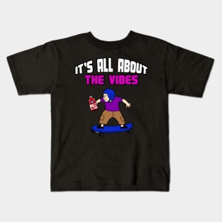 Cranberry Juice Skateboard Vibes Kids T-Shirt